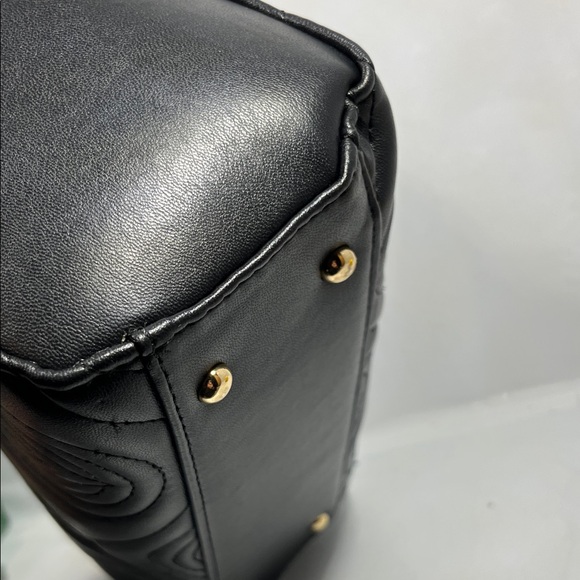 Valentino Orlandi Black Quilted Satchel - Picture 3 of 9